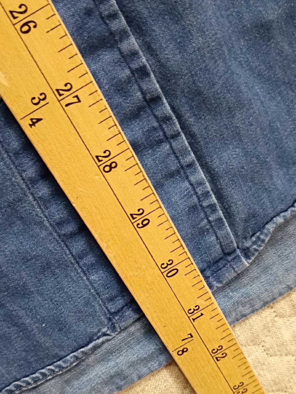 Vintage Purist Denim Shirt Men's XXL Relaxed Fit 100% Cotton Long Sleeve - Picture 7 of 8